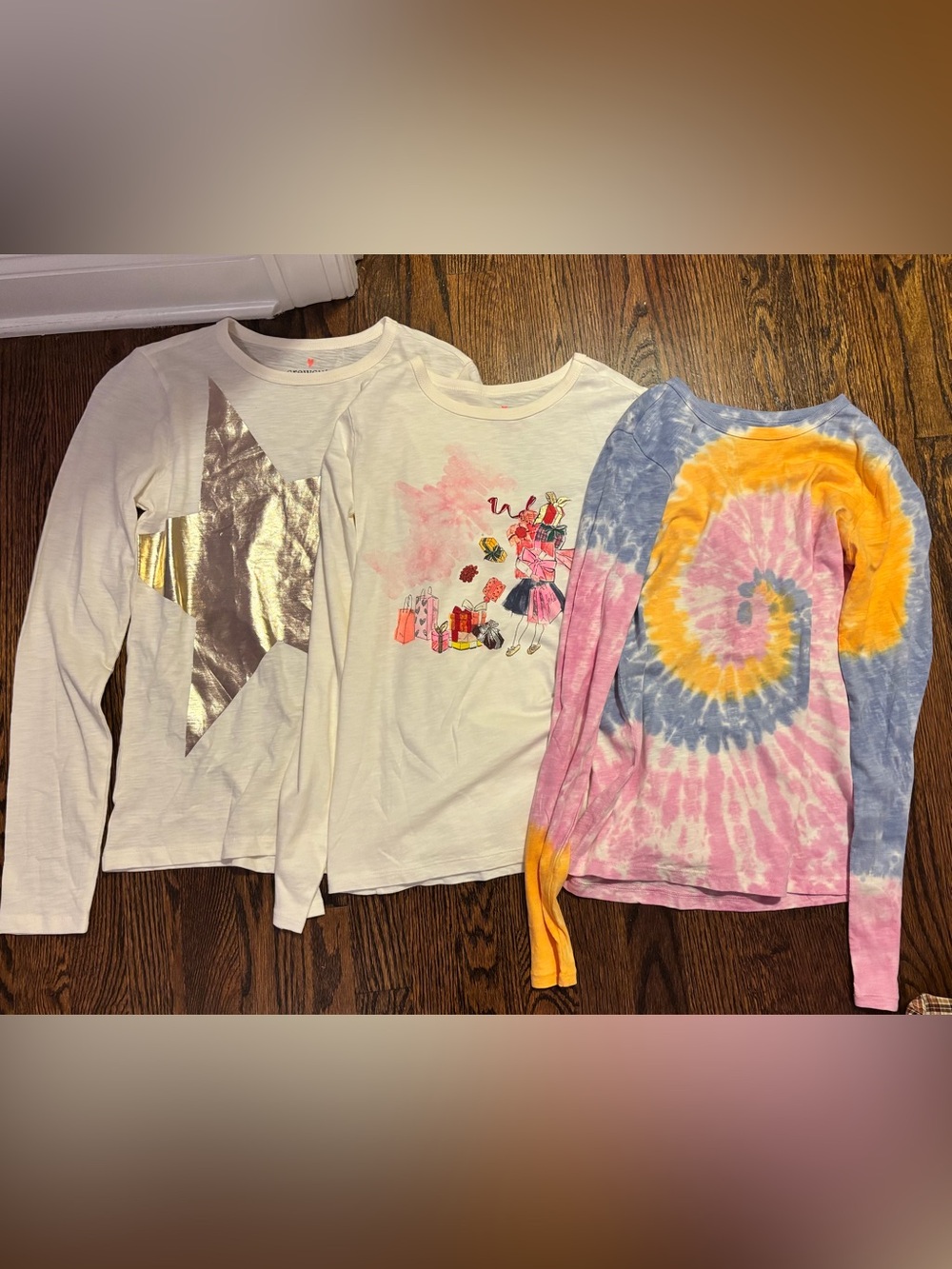 FALL GIRLS SIZE 12-14 CREWCUTS CLOTHING BUNDLE—3 LONG SLEEVE TOPS